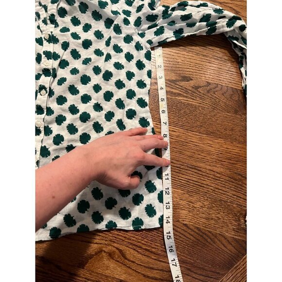 Boden | Esme Blouse‎ in Green Carnation Bud Sz 6 - Picture 7 of 7
